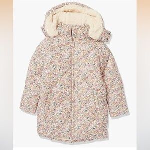 Amazon Essentials Girls Long Quilted Cocoon Puffer Coat